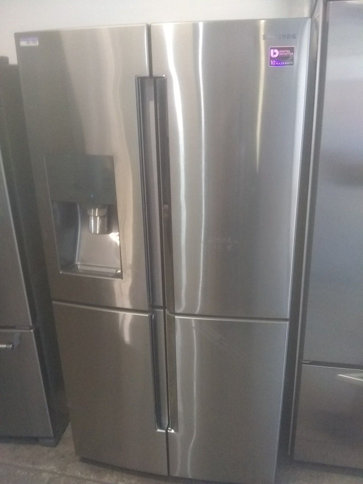 Samsung stainless steel french door refrigerator home and kitchen appliances