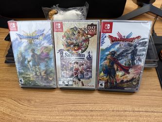 NEW SEALED Dragon Quest 3 + 1 & 2 + Suikoden Remastered 1 & 2 for Nintendo Switch