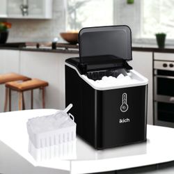 Iceman by Chefman Nugget Ice Maker Countertop, Pebble Ice Maker Machine, 26 lb in 24 Hours, Ready in 6 Minutes, Removable Ice Basket, Fun and Chewable