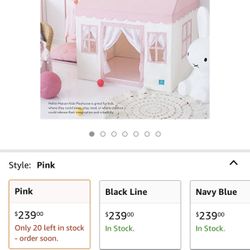 *NEW Petite Maison Kids Play House Tent, Hand Made Premium Quality Playhouse for Indoor & Outdoor, L