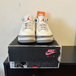 Air Jordan 3s Retros White Cement 