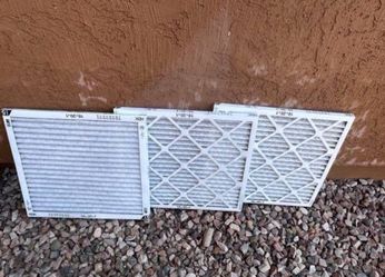 Lot of 3 HDX 18 in. x 20 in. x 1 in. Standard Pleated Furnace Air Filters FPR 5, MERV 8
