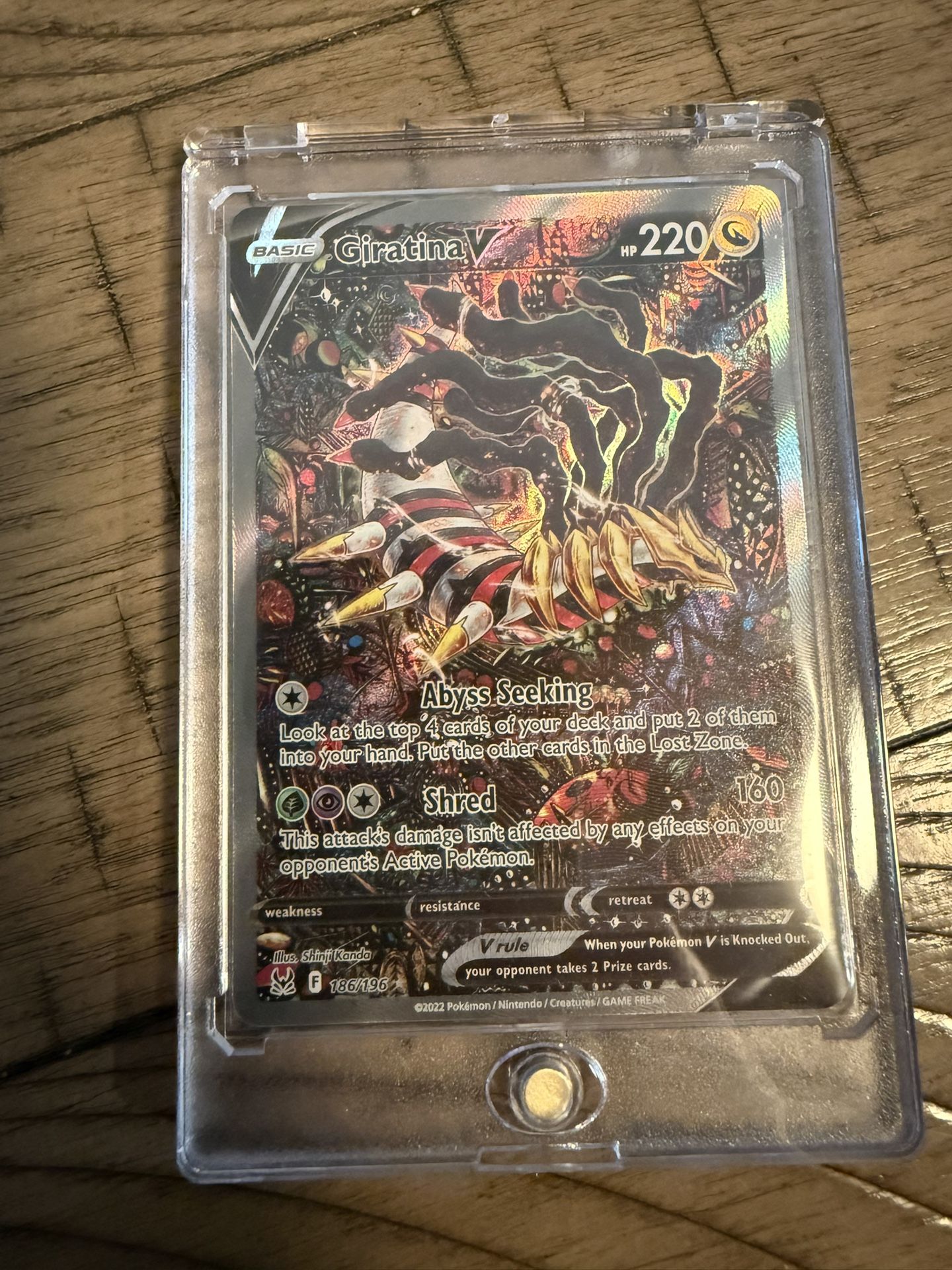 Giratina V 186/196 Alternate Art Lost Origins Raw