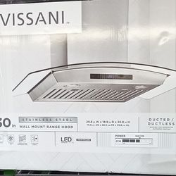 Vissani 30 wall sale mount range hood