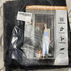 Magnetic screen door