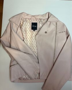 Pink leather Jacket size 12