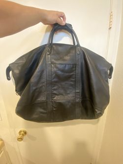 Large Leather Duffle Bag With Shoulder Strap Size : 30” X 15” Depth Shoulder Strap Length : 46”