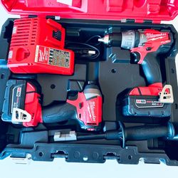 Milwaukee M18 Dual Drill Impact Driver Kit