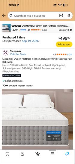 Queen Hybrid Mattress 14’