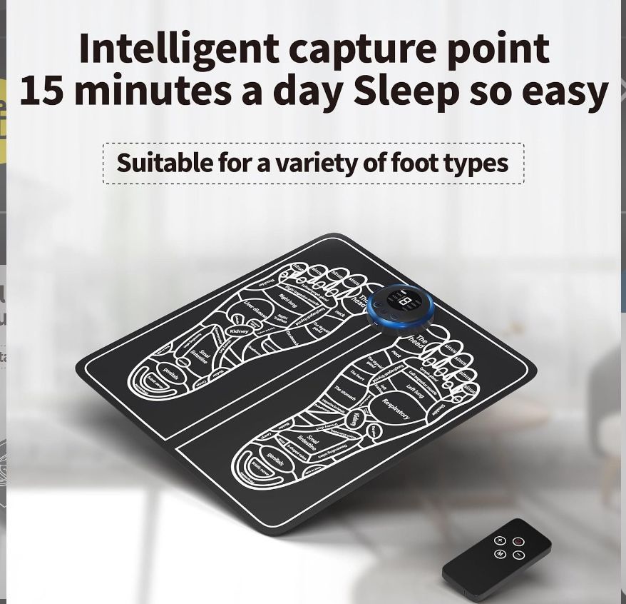 EMS Foot Massager Mat for Pain Foot Relief, EMS Foot Stimulator for Pain Relief Improve and Facilitate Muscle Performance in The Shoulder, Massager & 