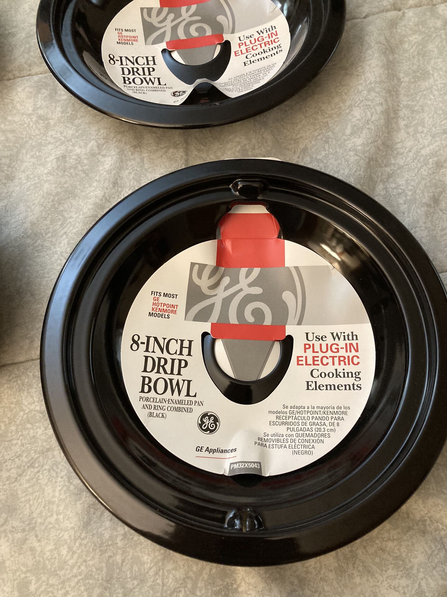 Set of 4 GE Drip Bowls for Electric Stove