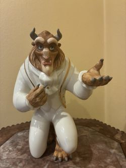 Lenox Disney Beauty & Beast Beast Figurine My Heart My Hand Bended Knee