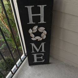 Moving sale! Wooden Home Sign For Sale 