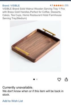 Wooden tray brand new