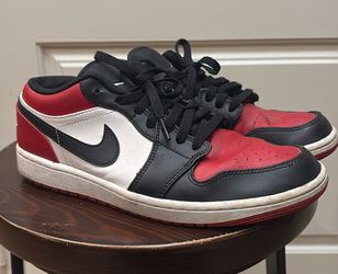 Air Jordan 1 Low “Bred Toe” – Size 9.5