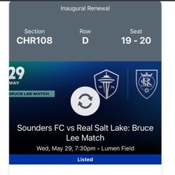 Sounders FC vs. Real Salt Lake Tickets