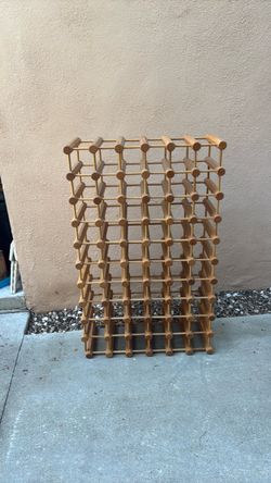 Large Wooden Wine Rack 42”x26”x11”