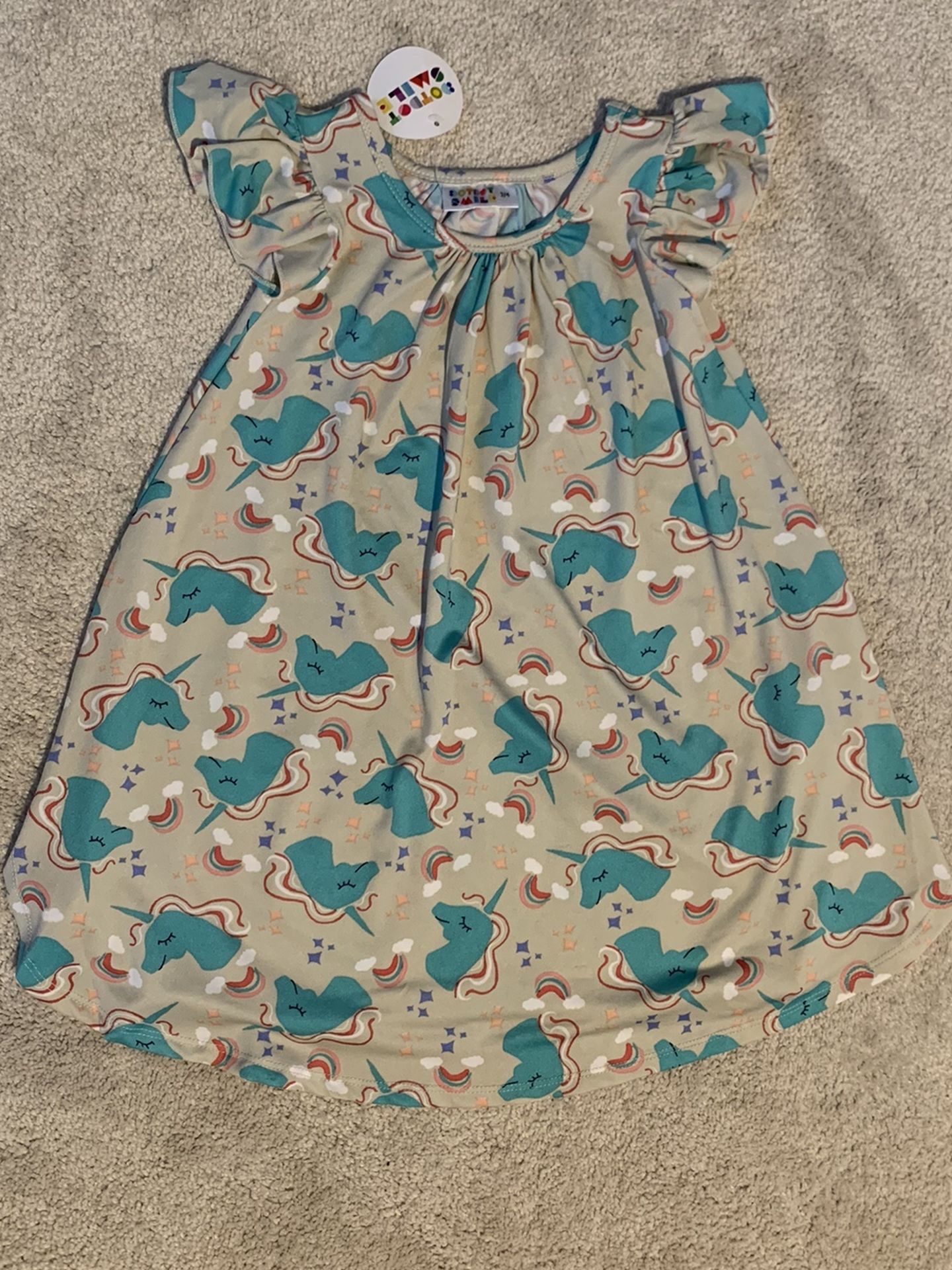 Dot Dot Smile Unicorn Dress