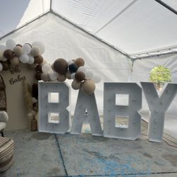 Baby Marquees Letters