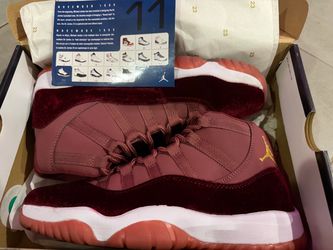Air Jordan 11 Retro Burgundy Velvet Sneakers