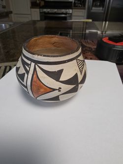 Handmade clay pot.