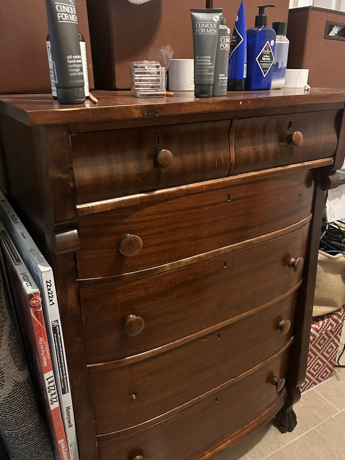 Brown Wood Dresser
