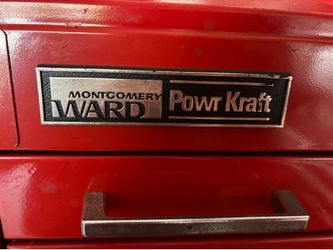 Vintage Montgomery Ward Powr Kraft Tool Chest
