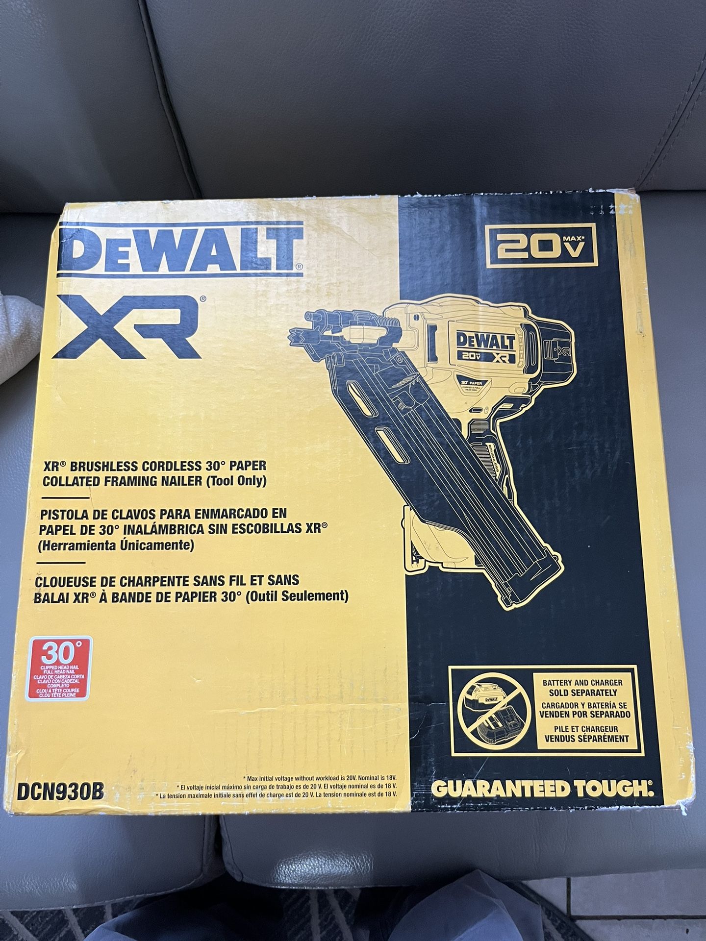 20-Volt 30° Cordless Framing Nailer (Tool-Only