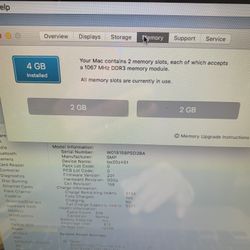 MacBook Pro 13inch 2010 C2D/4GB/320GB 