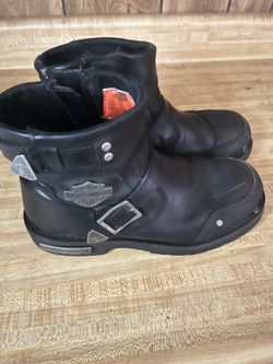 Harley-Davidson Men's Kingmont Black Motorcycle Riding Boots.