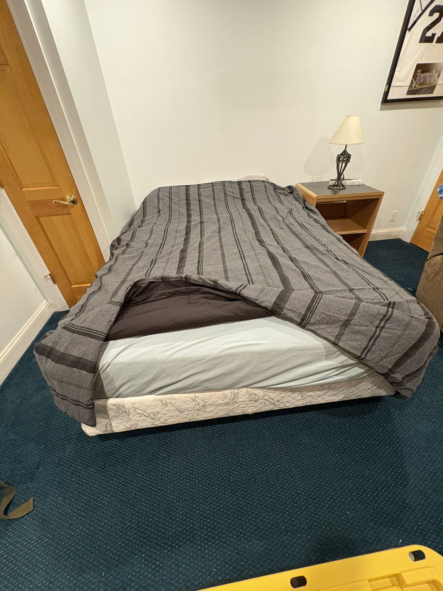 Full Size Bed With Booting And Mattress  