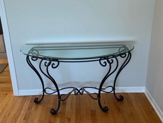 Wrought Iron glass top tables