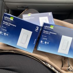 (3) 3packs Of Decora Rocker Dimmer Switches