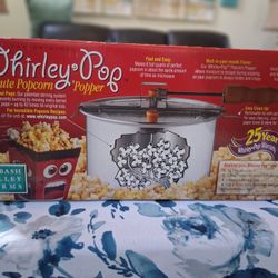 ORIGINAL WHIRLEY POP WABASH VALLEY FARMS STOVETOP POPCORN POPPER 
