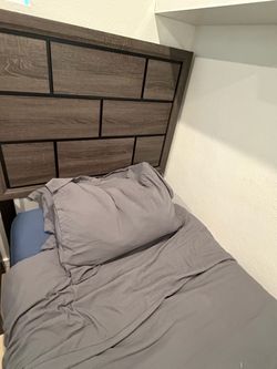 Bed frame with mattress