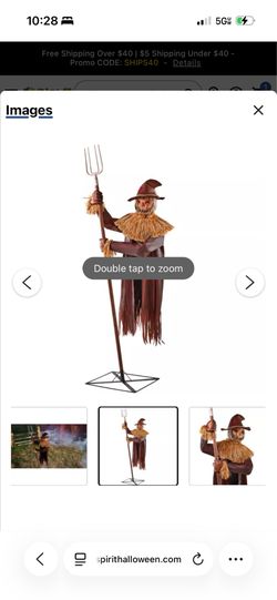 Spirit Halloween animatronic scarecrow