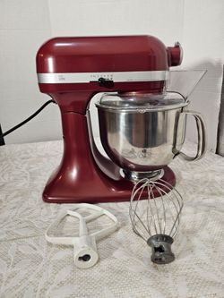 KitchenAid - Artisan Series 5 Quart Tilt- Head Stand Mixer with Premium Accessory - Empire Red
