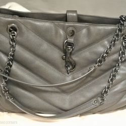 Rebecca Minkoff Edie Maxi Chevron Quilted Leather Tote Bag