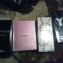 Men's And Women's Cologne Let's Go $80 Each Chanel The Best Saint Laurent YSL Women's And Men Sauvage Versace 1 Million