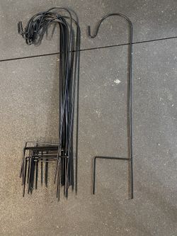 Ashman 35” Shepherd Hooks – 12 Pack – New