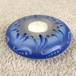 Vintage Hand Painted Candle Holder - Made by Reflections Candles - Beautiful!!