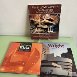 Vintage Frank Lloyd Wright Books - set of 4