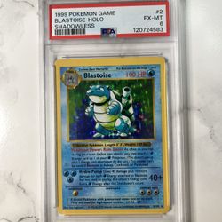 PSA 6 Shadowless Blastoise - 1999 Base Set