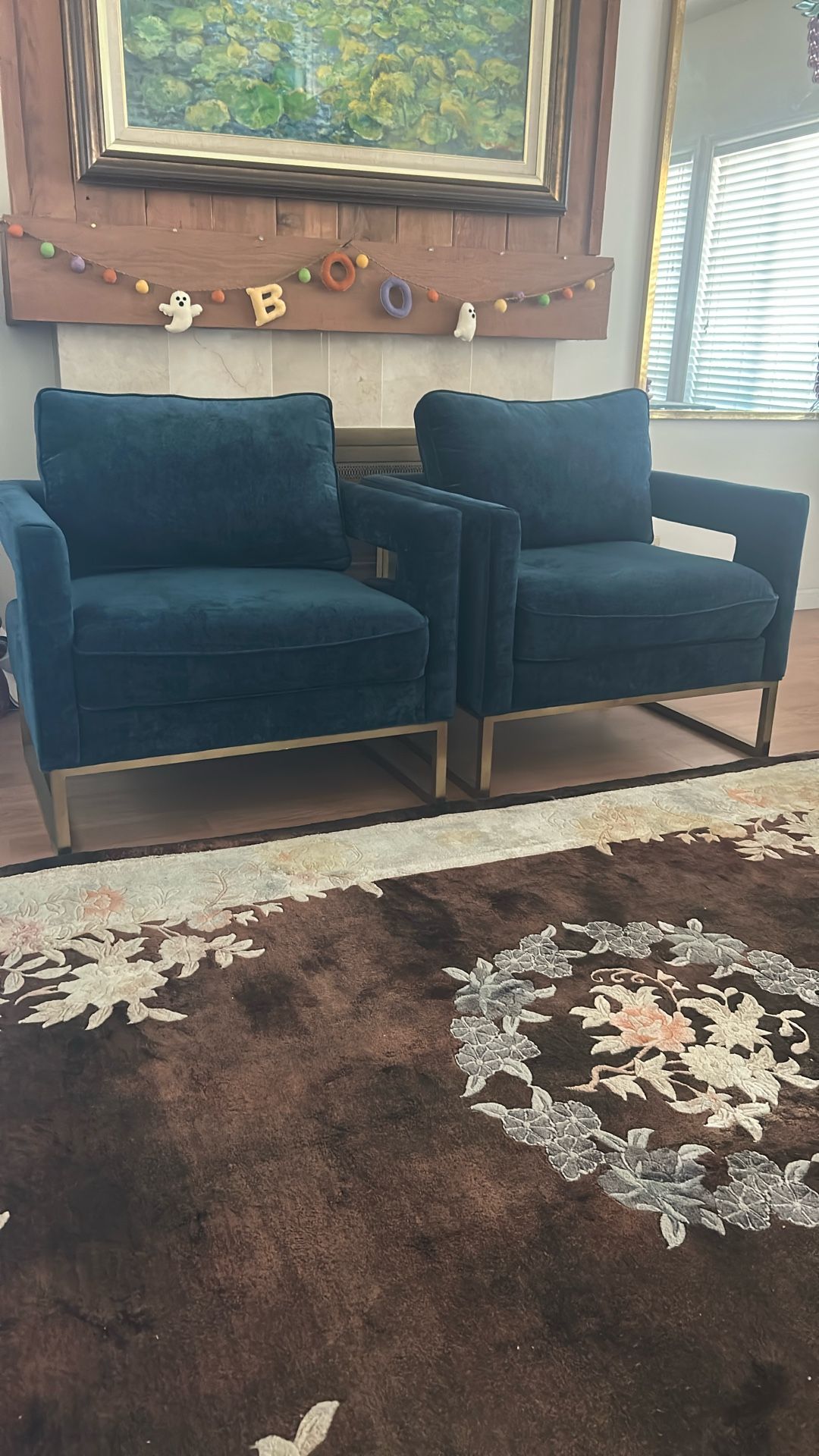 Zgallerie Velvet Chair (bluish turquoise)