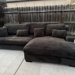 Sectional Couch (dark Green) 