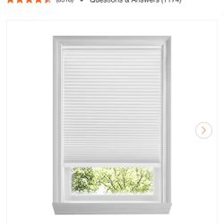 Shadow White Cordless Blackout Cellular Shades for Windows - 22.25 in. W x 48 in. L (Actual Size 22 in. W x 48 in. L)