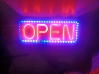 Led open  light up sign .