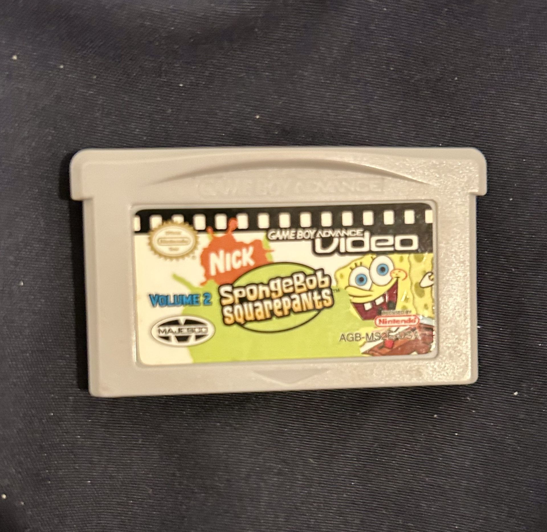 Spongebob Game Boy Advance Video Volume 2