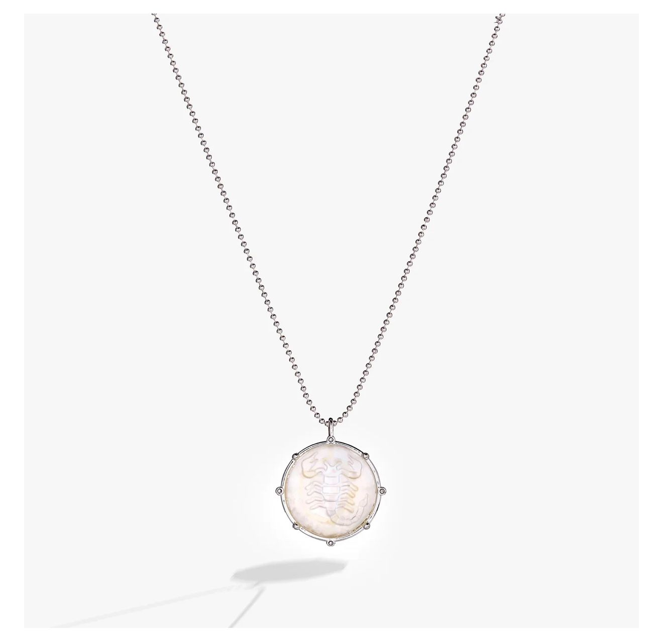 Scorpio Zodiac Double-Sided Charm Necklace