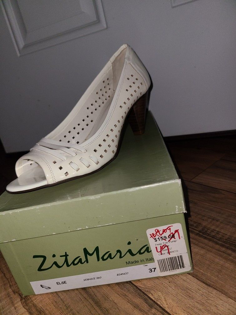 Zita Maria Else Peep Toe Pump